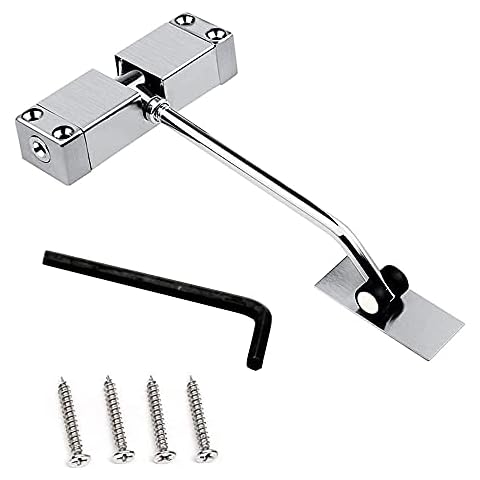 Automatic Spring Closer, Door Closers for Interior Door, Internal Automatic Door Closer, Stainless Steel Spring Door Closer, with Allen Key and Screws, for Automatic Door Closing Cover