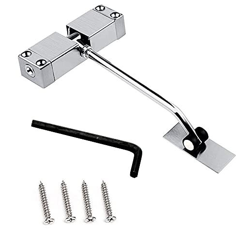 Cierrapuertas automático para puertas interiores: juego de herrajes con tornillos incluidos 2
