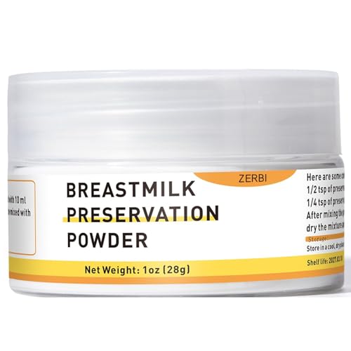 Breastmilk Preservation Powder for DIY Breastmilk Jewelry Necklace Ring Breastfeeding Keepsake New Mom Gifts for Pregnant Women Mothers Day Mix with Resin or Epoxy Only Powder 1 oz