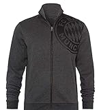 Grau melierter Kapuzenpullover von Bayern München Großes, tonales Bayern Logo auf der Schulter