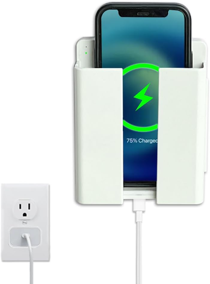 LANBON P2 Wireless Charger Wall Mounted,Wireless Phone Charger for Bedside/Desk/Garage/Kitchen,15W Fast Charging Station Work with iPhone 17/16/15/14/13/12/11/X & Galaxy S25/S24/S23/S22/S21/S20 Series
