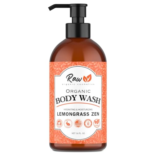 USDA Organic Lemongrass Body Wash for Sensitive Skin - pH