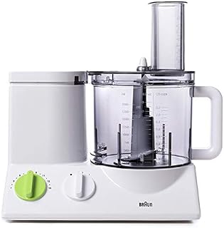 Braun FP3020 12 Cup Food Processor Ultra Quiet Powerful motor, includes 7 Attachment