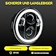 bamotoop 5,75 LED Motorrad Runder Scheinwerfer E-geprüft DRL Fern- und Abblendlicht für Simson S51 S70 S50 S50B Schwalbe STAR KR51/2 Tuning