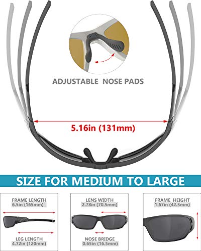 Eazyrun Hd Polarized Black Fishing Sunglasses For Men Women Driving Hiking Running Sports Athleisure Boating Sailing Pickleball #TOP1