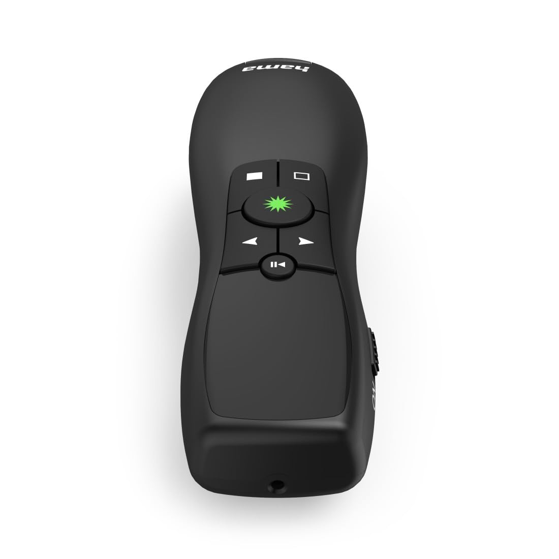 Hama | Presentador con Puntero láser Verde (Mando a Distancia de presentación, 4 en 1, presentador PowerPoint, inalámbrico, USB, Alcance de 20 m)