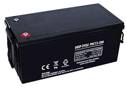 Batería AGM Ciclo Profundo 12V 200Ah PBC12-200