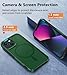 FNTCASE for iPhone 13 Mini Case: iPhone 12 Mini Case Dual Layer Magnetic Phone Cases Compatible with Magsafe Military Grade Drop Bumper Tough Protective Cell Phone Cover (DarkGreen)