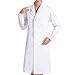 Produktbild Queque Shine weiße Laborkittel/Ärztinnenmantel/Kittel für Damen/Berufsmantel mit Reverskragen und Druckknopfverschluss, in den Größen 36 bis 44wählbar (Weiß, M)