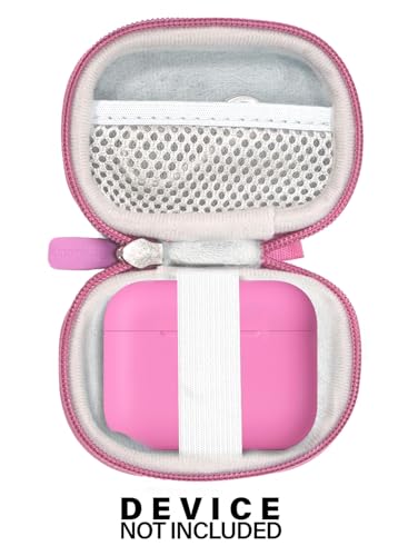 Image of Case for JLab Go Pop+,Go Air Pop, Air Tones+ / Tones, JBuds Mini True Wireless Earbuds, Compact Organizer for the Charger case and Charger Cord (Cotton Candy Pink)