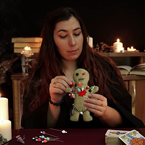 Set de 8 Muñecos Vudú con Alfileres de Calavera 7" miniatura 2