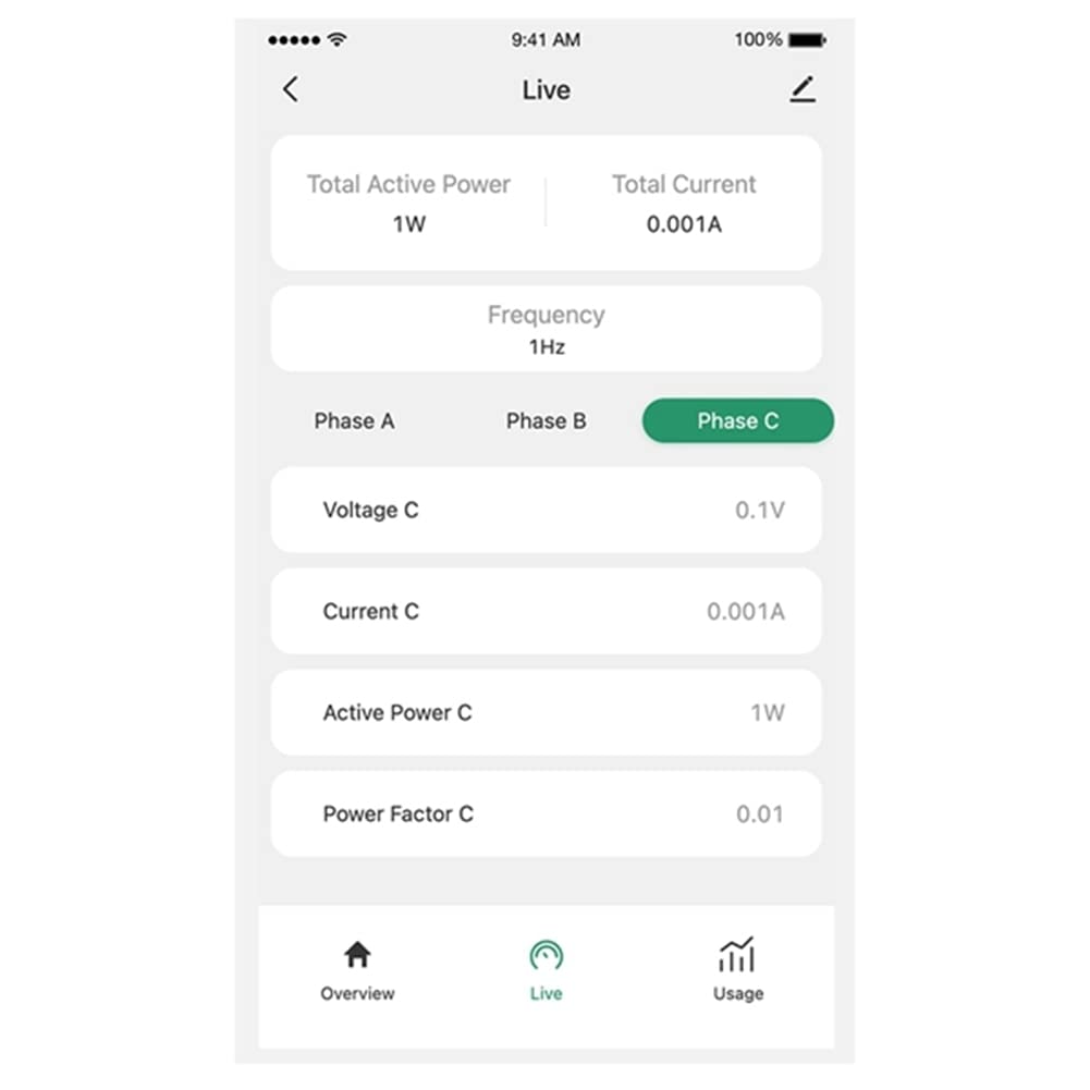 Tuya Smart Life TrifáSico WiFi EnergíA KWH Medidor Pinza de Corriente Transformador de Corriente AplicacióN Monitor y Registro de Potencia (500A)