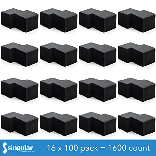 American Homestead 1600 Cocktail Napkins - Bulk Buy Disposable Beverage Bar Napkins - Linen-Like Square Napkins Compostable - 4.75 Inch X 4.75 Inch (1600 Count, Black) #TOP1