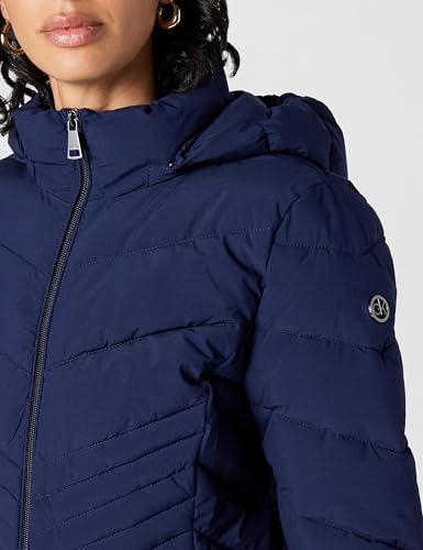 Calvin Klein Women's Lightweight Quilted Hooded Puffer Coat – Stretch Winter Jacket with Pockets, Navy, XS - image 4