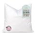 Pillowflex Synthetic Down Pillow Inserts for Shams Aka Faux / Alternative (17 Inch by 17 Inch)