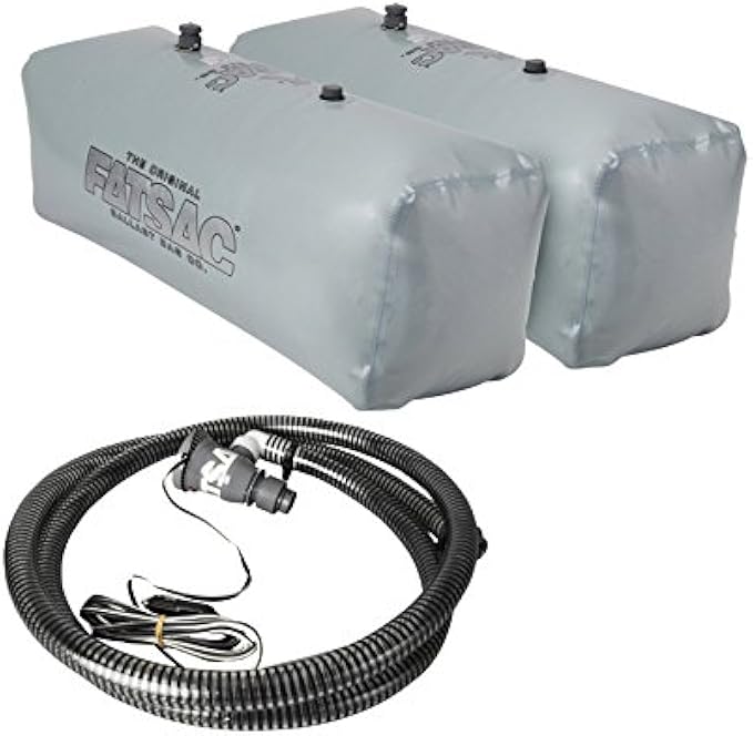 Fly High V-Drive Sacs w/ Tsunami Pump- Wakeboard Wakesurf Ballast Package- 800 to 1000 lbs
