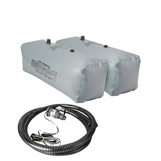 Fly High V-Drive Sacs w/ Tsunami Pump- Wakeboard Wakesurf Ballast Package- 800 to 1000 lbs