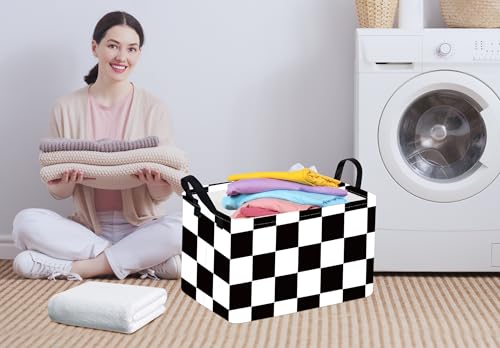 Image of Baby Storage Basket Nursery Box Laundry Hamper Organization Bins for Toys and Clothes with Handles
