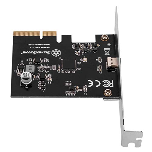 Image of SilverStone Technology ECU06, SuperSpeed USB 20Gbps /USB-C 3.2 Gen 2x2 PCIe Expansion Card, SST-ECU06, TAA Compliant