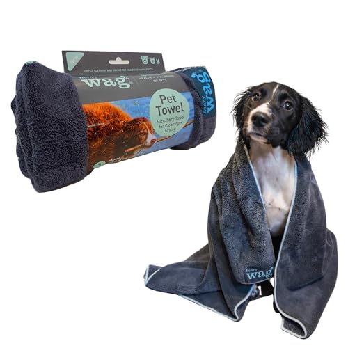 Henry Wag Pet Cleaning Towel for Dogs, Microfibre, Small (100x70cm)