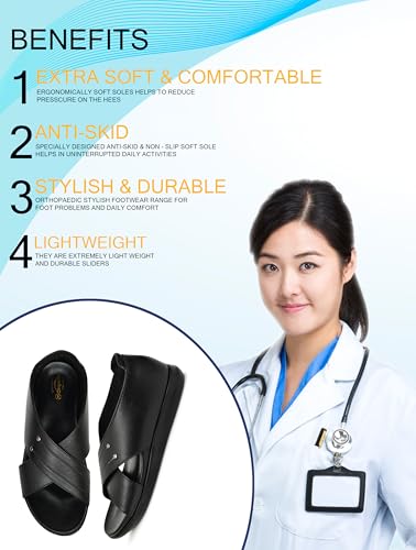 Image of HEALTH FIT Men's Diabetic & Orthopedic Sandal /Doctor Sandal & Foortwear with Extra Soft MCR - PU Pad Comfortable 115