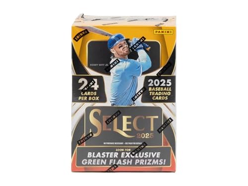 Boîte Panini Select Baseball 2025 hobby blaster de cartes à collectionner avec flash vert