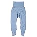Produktbild Cosilana Baby-Hose mit Nabelbund, Größe 86/92, Farbe Hellblau meliert - Exclusiv Wollbody®GmbH - Qualität 91 45% Baumwolle kbA, 35% Schurwolle kbT, 20% Seide