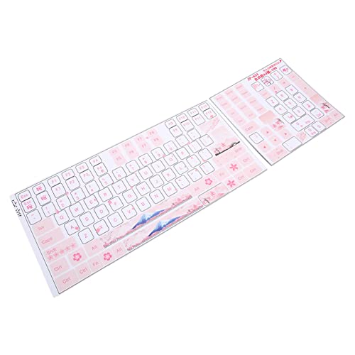Pegatinas para teclado de PVC durable para 84-108 teclas miniatura 1