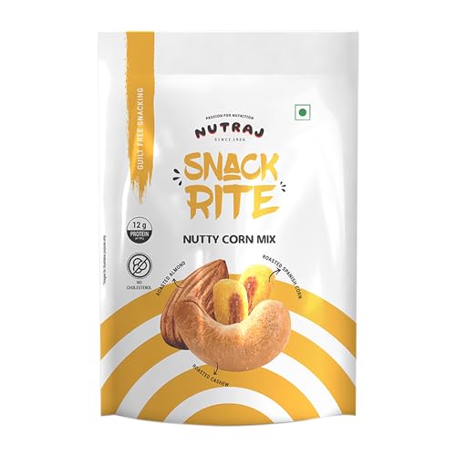 Nutraj Snackrite Nutty Corn Mix 150g (Corn, Cashew Nuts & Almond Kernels) | Dried fruits | Mixes Nuts | Any Time Snack | Trail Mixes (B0CGVKHJQM) Amazon Price History, Amazon Price Tracker