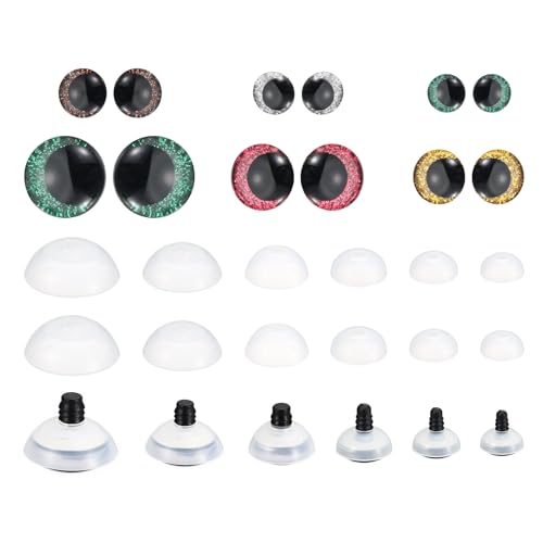 Yeux de sécurité pour décoration de doudous PATIKIL, la solution anti-arrachement 56 pcs