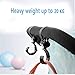 4 Pack Stroller Hook, Multipurpose Stroller Clips Hanger Baby Stroller Hooks for Diaper Bags Stroller Bags Groceries Shopping Bags