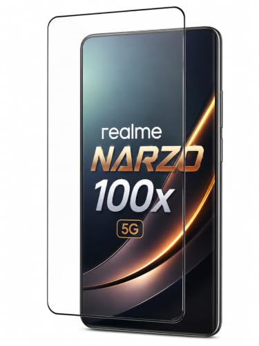 Image of Tempered Glass Screen Protector for Realme Narzo 100X 5G and Easy Self-Installation Kit