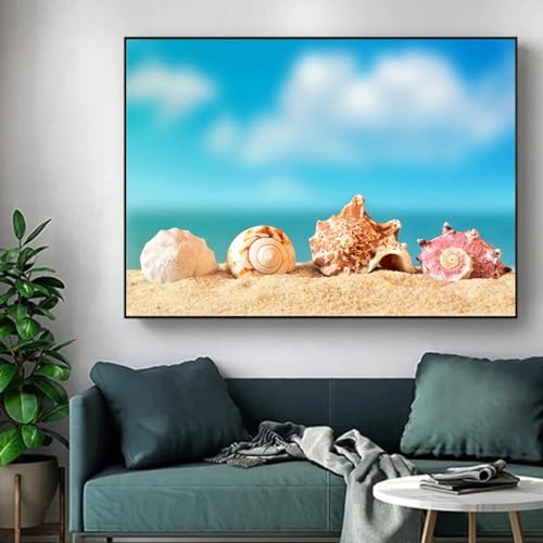 Décor à la maison vie marine : affiche conque de coquillages 40x60 cm