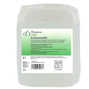 Hygiene VOS Schuimzeep 5 liter milde schuimzeep voor alle gangbare schuimzeepdispensers. Zuinig in verbruik. Biologisch…