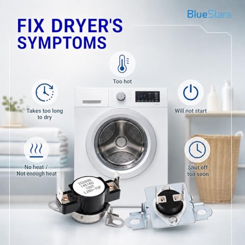 Image of BlueStars 137032600 Thermal Limiter & 3204267 Thermostat | Compatible with Electrolux & Kenmore dryers - Replaces AP4368739, PS2349395, AP2131477.