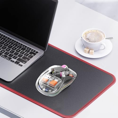 Contrôle informatique trimode transparent avec lumière RVB pour bureau - 3