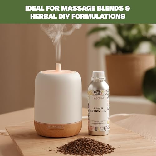 Image of VedaOils Ajwain Essential Oil 100ml | 100% Pure & Natural Ajwain Oil for Aromatherapy, Massage & Home Fragrance | Ideal for Diffusers, DIY Beauty & Wellness Uses