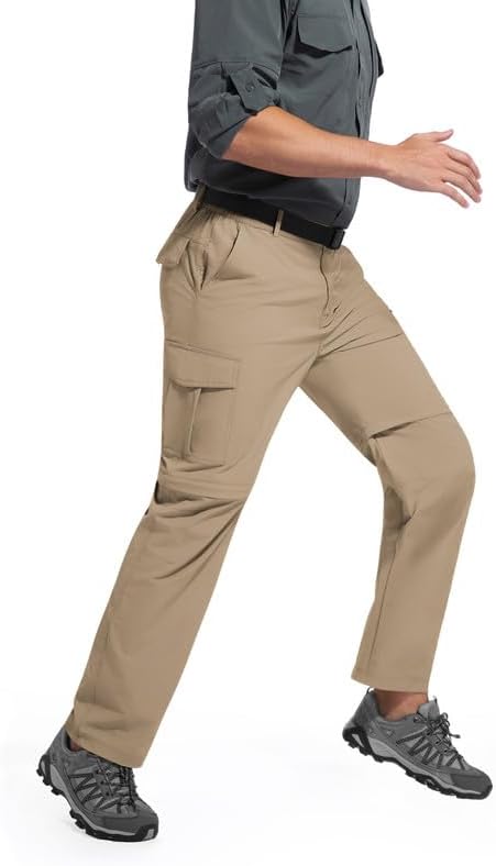 Men's Hiking Pants Detachable Zip Off Lightweight Waterproof Quick Dry Outdoor Fishing Travel Camping