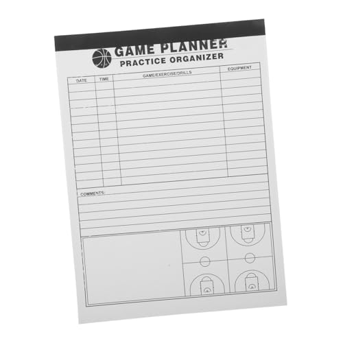 balacoo Basketball Game Record Book Score Keeping Book Essential for Players Basketball Supplies