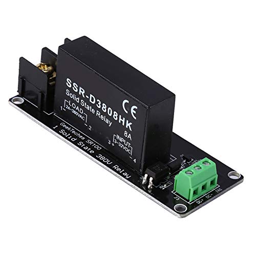 1 canal unique de carte de module de relais à semi-conducteurs, contrôleur de commutateur 380V 8A SSR