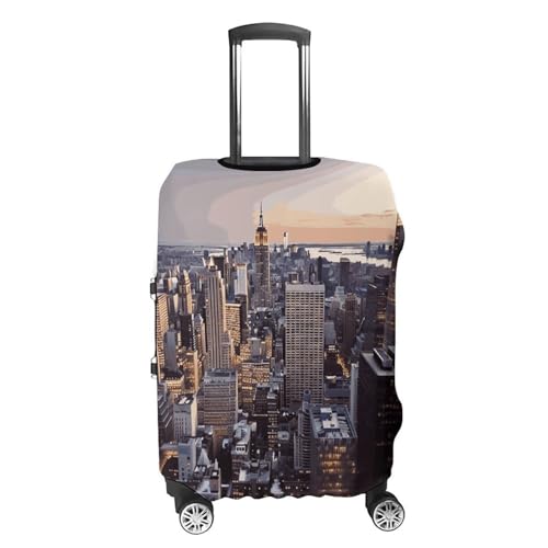 New York City Luggage Cover, Washable Elastic Suitcase Cover Protector Fit 18-32 Inch Luggage4