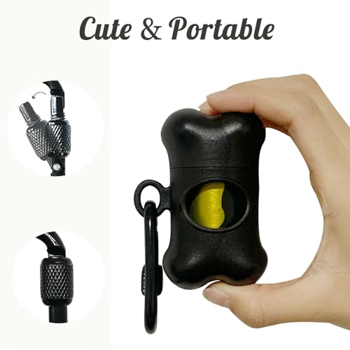 Distributeur de sacs à excréments pour chiens étanches et clip anti-perte - 4