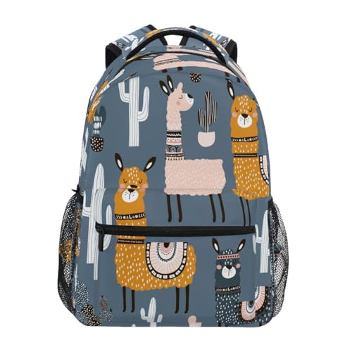 Sac à dos alpaga et lama pour l'école et les sorties rando des ados