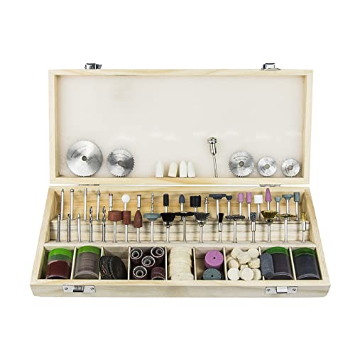 JAINGU 242pcs Power Tools Rotary Tool Accessory Set Fits Drill Grinding Polishing Accessories Mini Saw Blade Abrasive Tool