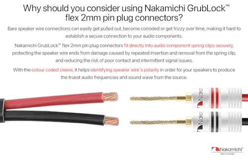 Nakamichi Conectores Flex 2mm Pin Banana 8 Pcs miniatura 3