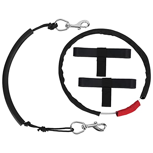 Yuezhongoo Diving Stage Bottle Side Mount Strap Kits Bottle Rigging Carrying Strap with End Clip for Diving Underwater Activities (Large)