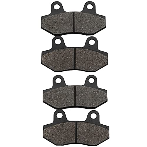 YJDTYM Motorcycle Parts Front And Rear Brake Pads/Fit For KYMCO Active SR 50cc FJetix 50 150 Nexxon 50 Jetix Nexxon Pulsar 125 (Color : 2 pairs)