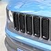 BVWBCR Car Front Grille Insert Grill Decoration Cover Trim Compatible for Jeep Renegade 2016 2017 2018 Exterior Accessories(7Colors)