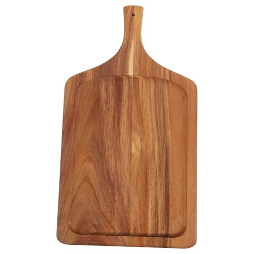LALADEFIEE Servierbrett aus Naturholz mit Griff Vielseitiges...