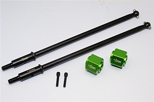 Amazon.com: Axial Yeti XL Monster Buggy Upgrade Parts Steel #45 Rear Axle  With 8mm Wheel Hex - 1 Set Green : Toys & Games